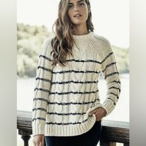 J. Jill Cable Knit Chunky Sweater Long